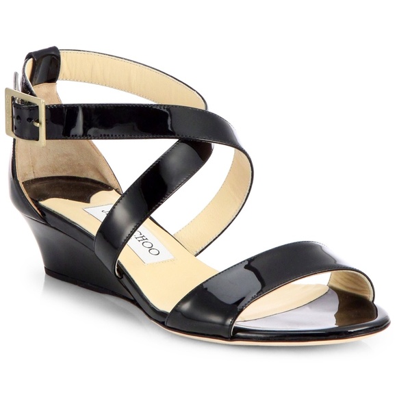Jimmy Choo Shoes - Auth Jimmy Choo Chiara Patent Sandals Sz 39